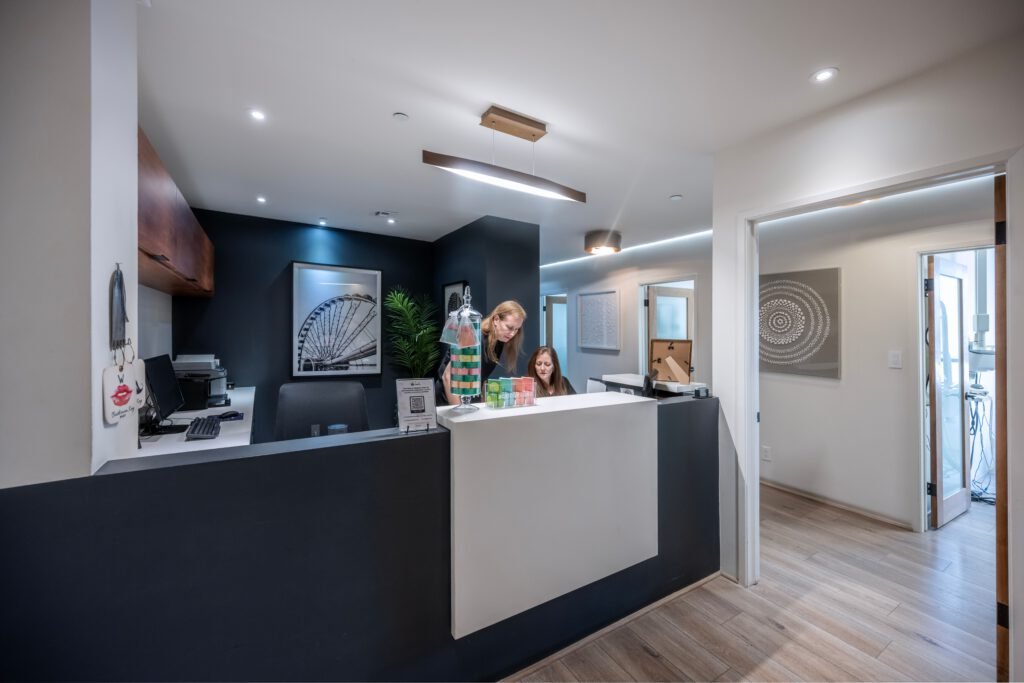 clean dentist reception in the uk